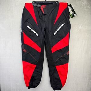 Vintage O'NEAL Racing Element Motocross Pants Mens 40 Red Black Y2K NWT
